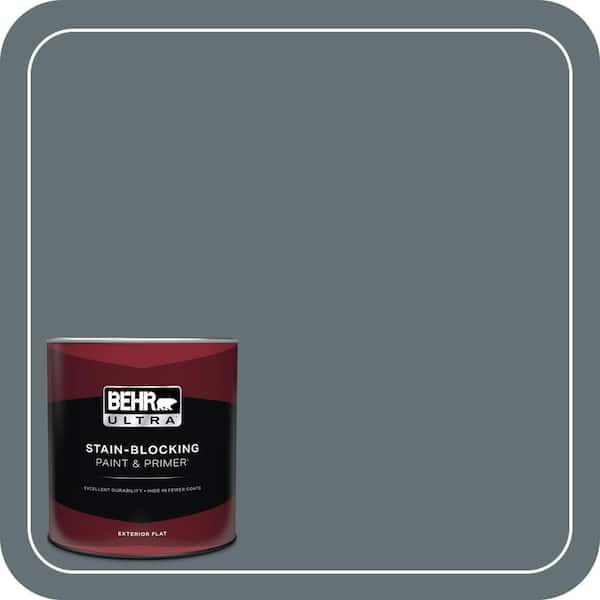 BEHR ULTRA 1 qt. #740F-5 Myth Flat Exterior Paint & Primer