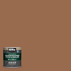 8 oz. #S230-7 Toasted Bagel Solid Color Waterproofing Exterior Wood Stain and Sealer Sample