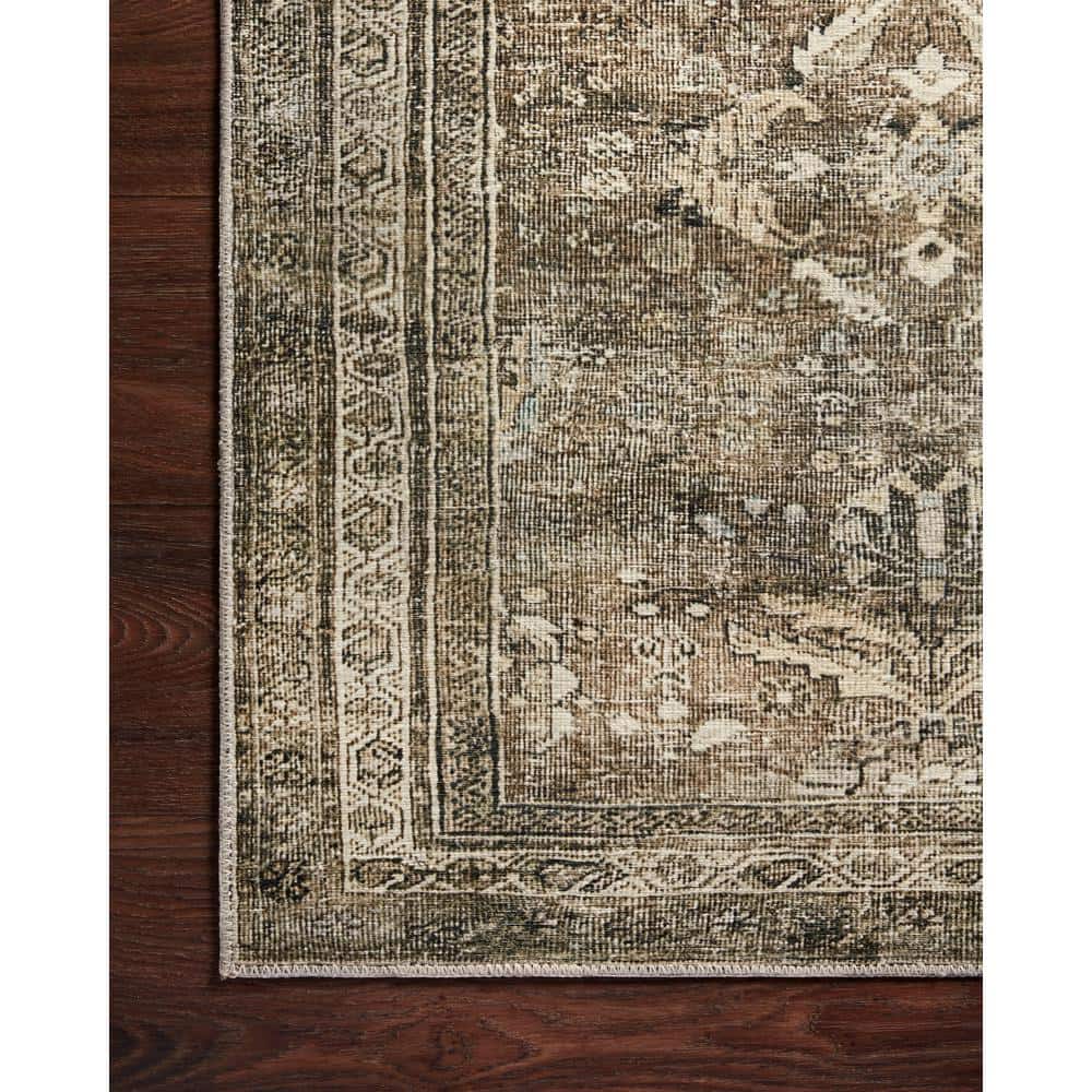 Layla Antique Moss Rectangular 9' x 12' Synthetic Area Rug