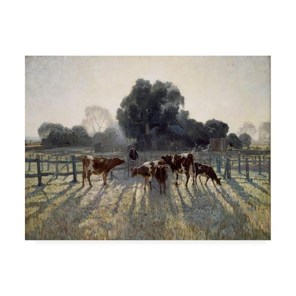 Trademark Fine Art Elioth Gruner 'Spring Frost' Canvas Unframed Photography Wall Art 35 in. W. x 47 in