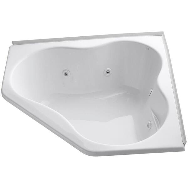 KOHLER 4.5 ft. Drop-in Whirlpool Tub in White with Heater