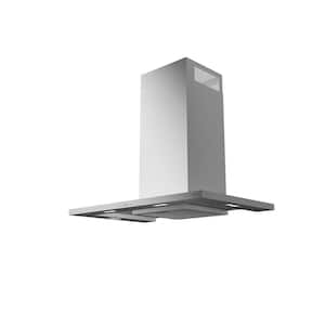 Modena 36 in. Convertible Wall Mount Range Hood with LED Lights in Stainless Steel