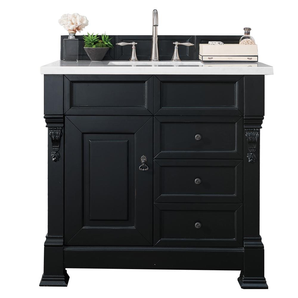 Brookfield 36 in. W x 23.5 in. D x 34.3 in. H Bathroom Vanity in Antique Bl