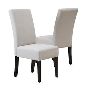 Pertica Natural Plain T-Stitch Dining Chairs (Set of 2)