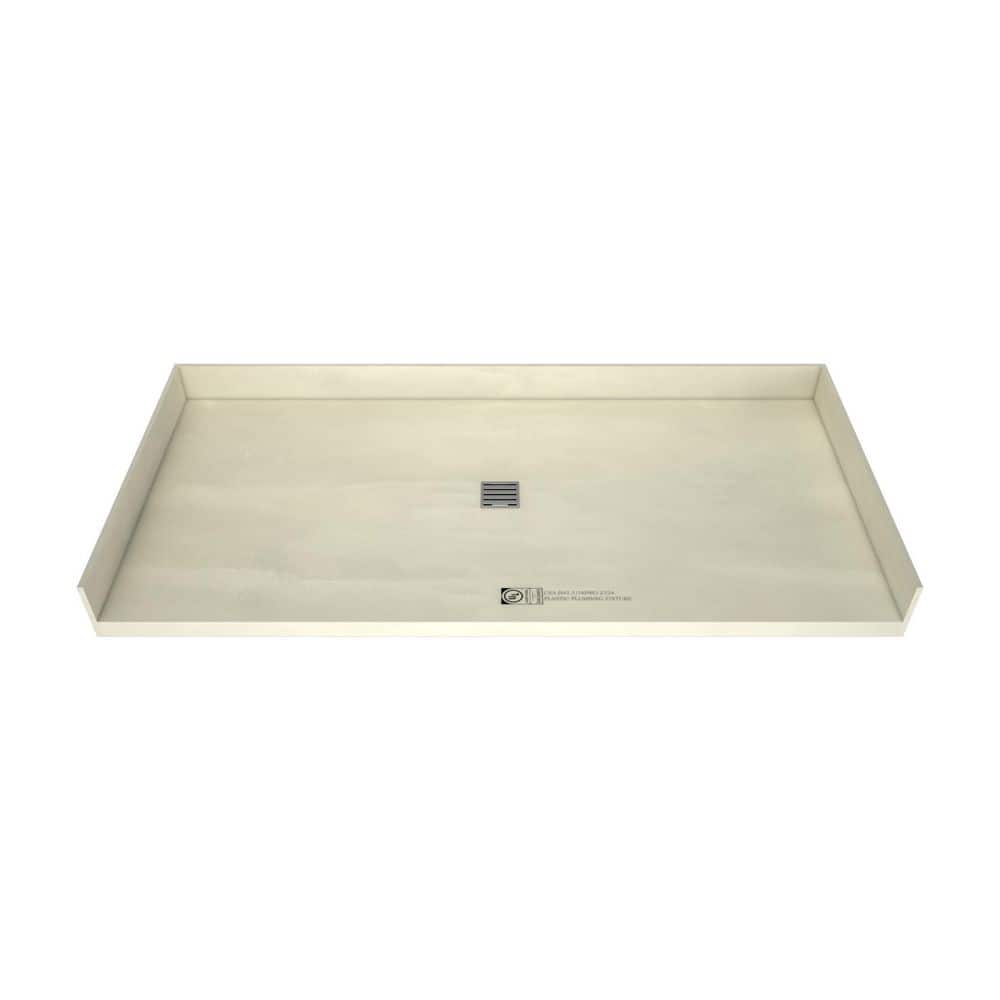 33 In x 72 In Barrier Free Tileable Shower Pan with Center Drain and Brushed Nickel Grate price history on PriceWatchPro