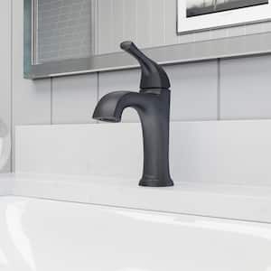 Ladera Single Handle Single Hole Bathroom Faucet in Matte Black