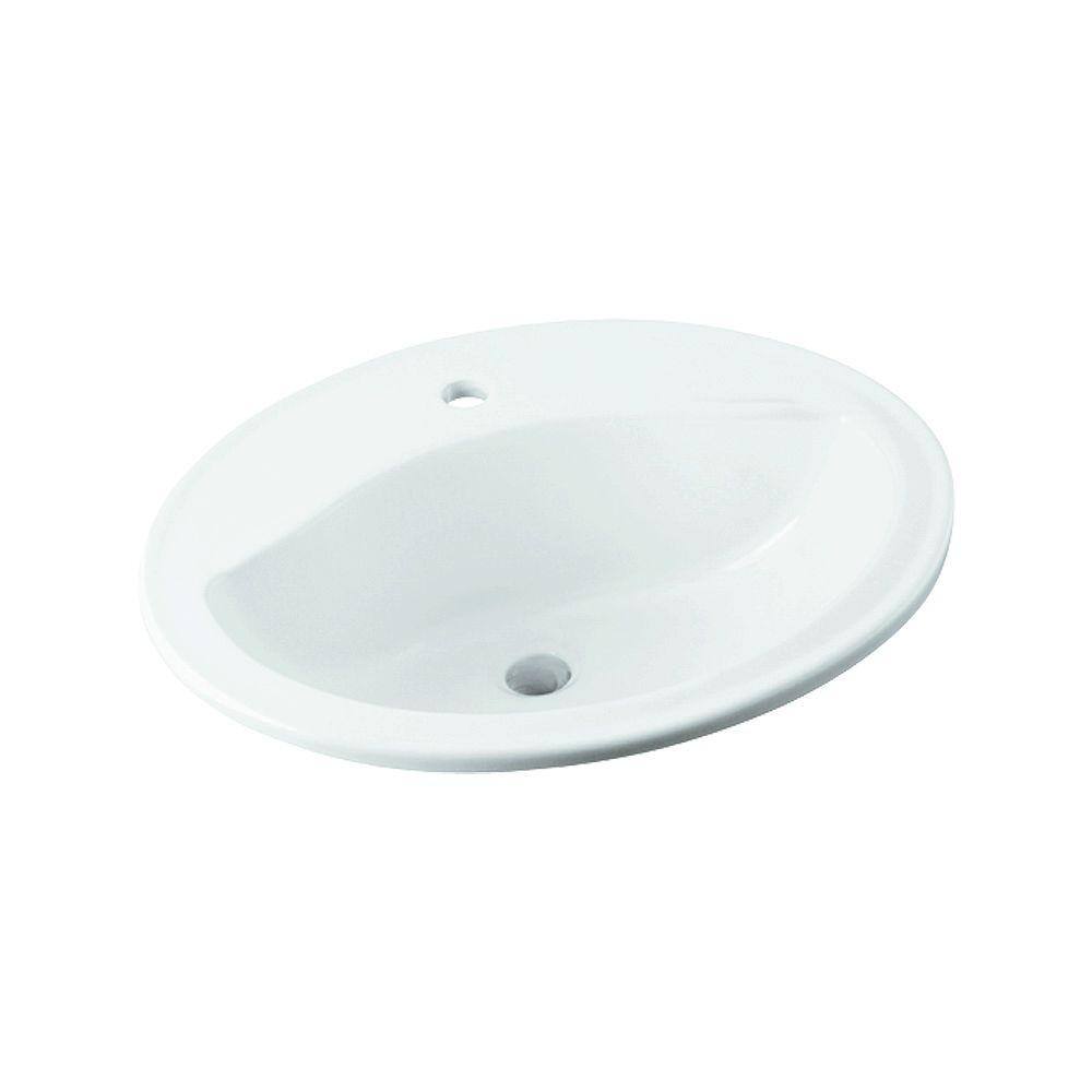 Sterling Sanibel 20125 In Drop In Bathroom Sink In White 442001 0 The Home Depot