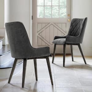 Alana Gray Upholstered Dining Chair (Set of 2)