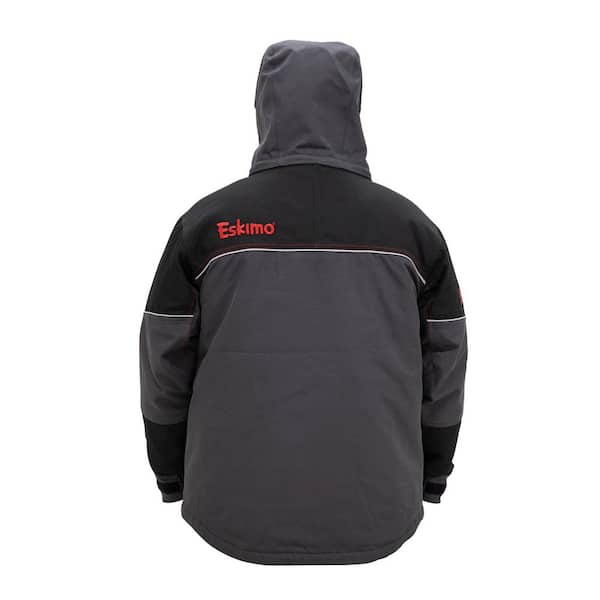 Eskimo Keeper Insulated Ice Fishing Jacket, Men's, Gray/Black, 3X