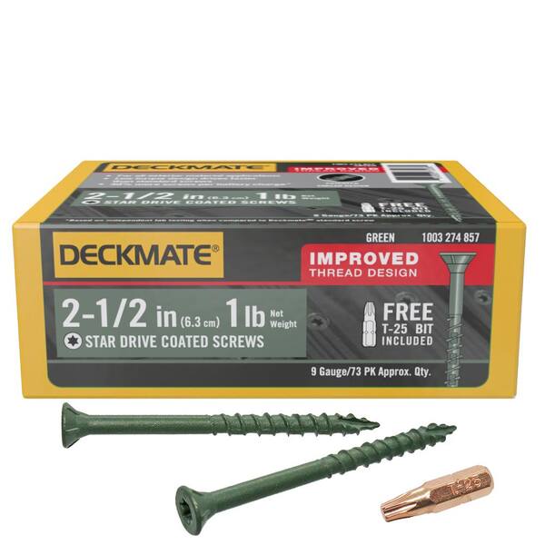 thumbnail image 2 of 400-Pack #8 X 1-5/8 Stainless Steel Torx T20 Flat Head Deck Screws – Type 17, Lexar Industrial 2 of 6