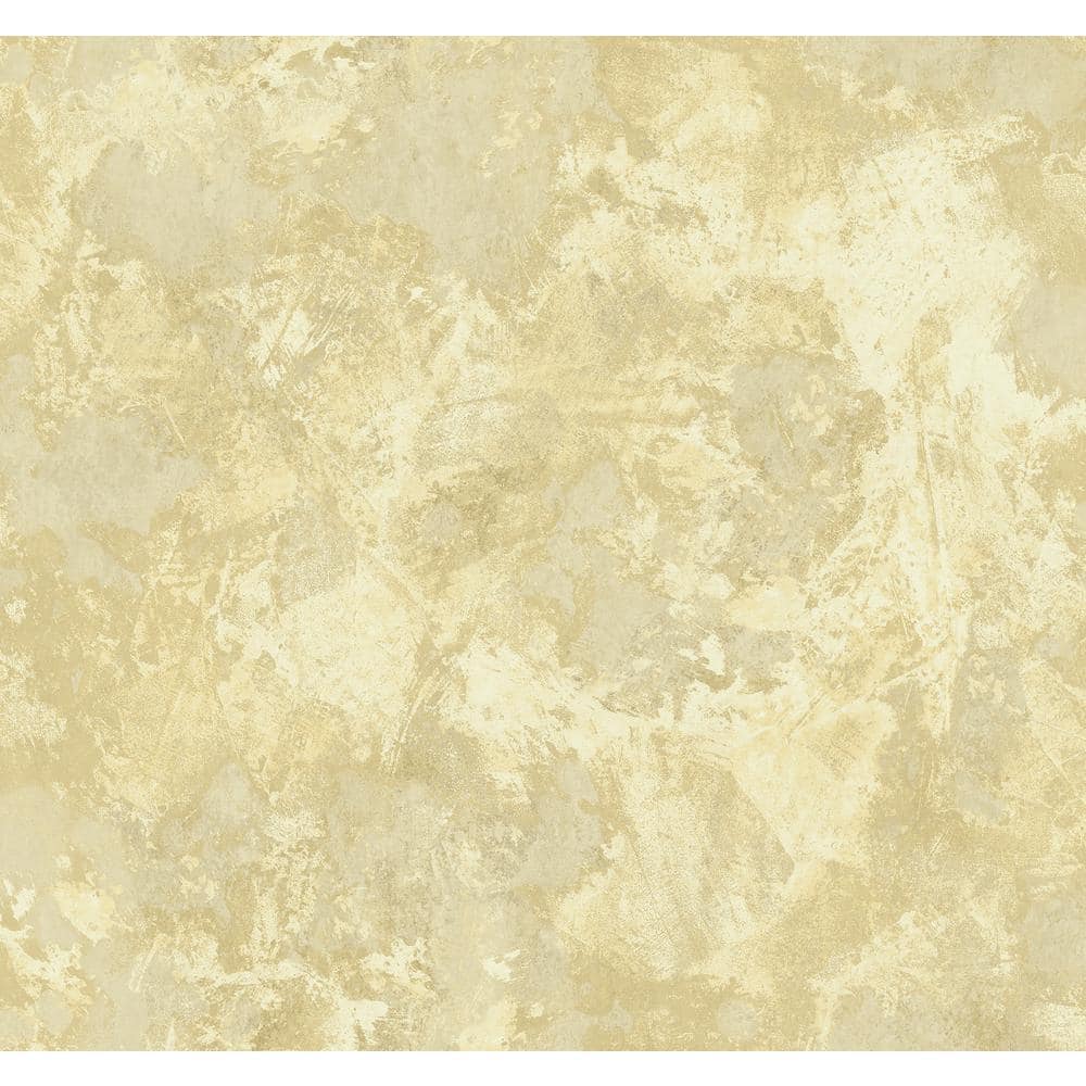 Seabrook Designs Newton Faux Metallic Gold and Off-White Paper ...