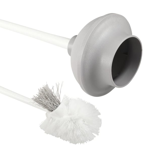 HDX Bowl Brush Plunger Caddy Toilet Set Antimicrobial Bathroom Cleaning Scrub 