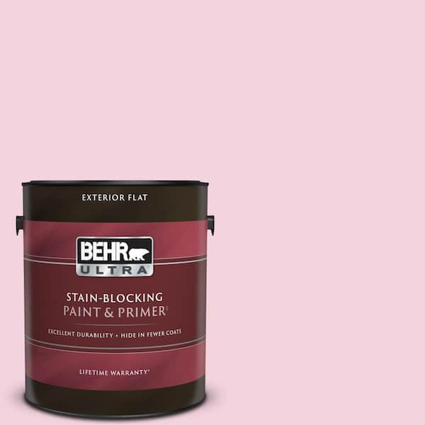 BEHR ULTRA 1 gal. #100A-3 Scented Valentine Flat Exterior Paint & Primer