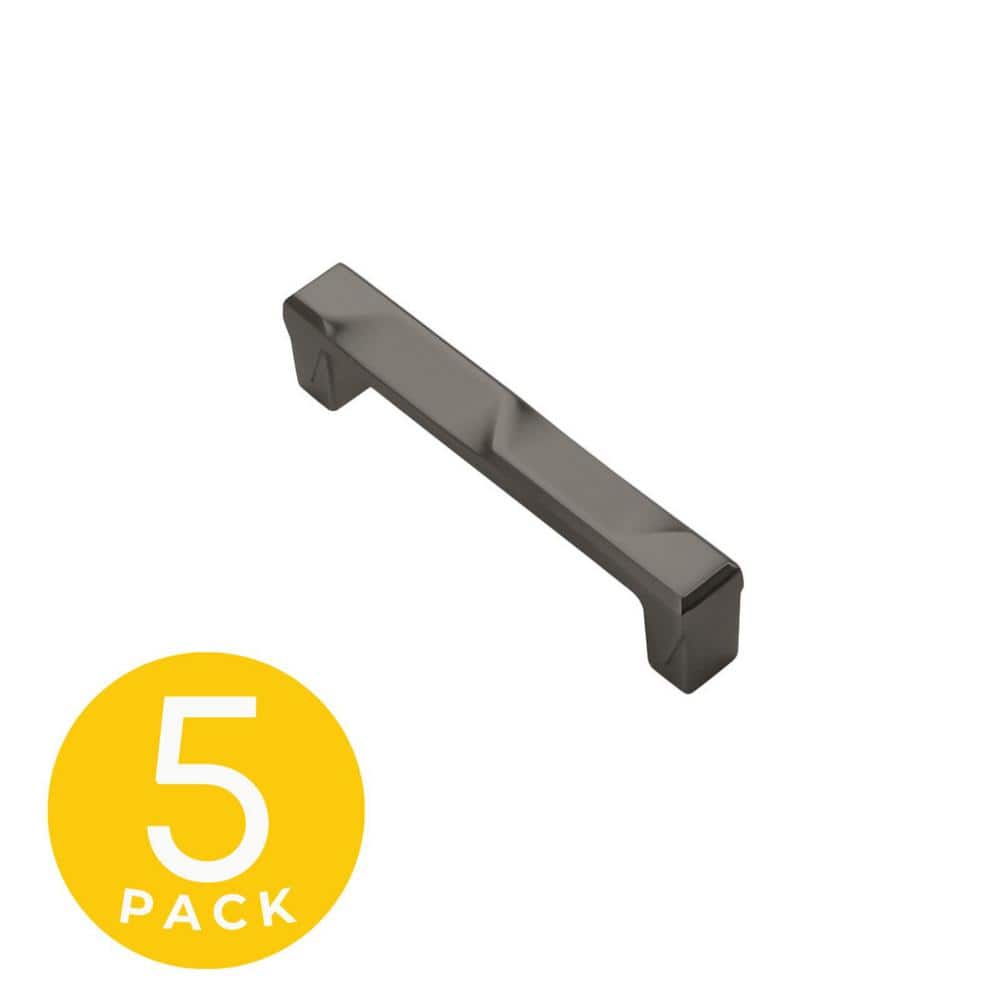 Geiger Series 3-3/4 in. (96 mm) Center-to-Center Modern Matte Grey Cabinet Handle/Pull (5-Pack) price history on PriceWatchPro