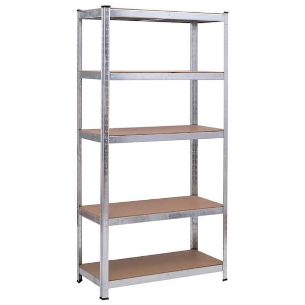16 in. W x 72 in. H x 36 in. D Heavy Duty Storage Shelf Freestanding Cabinet Steel Metal Garage Rack