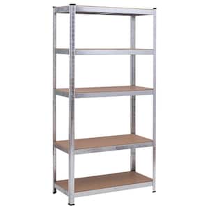 16 in. W x 72 in. H x 36 in. D Heavy Duty Storage Shelf Freestanding Cabinet Steel Metal Garage Rack