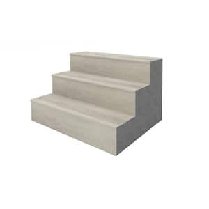 EverLux Clamshell Gray 20 mm T x 2.56 in. W x 84 in. L Flush Stair Nose Molding