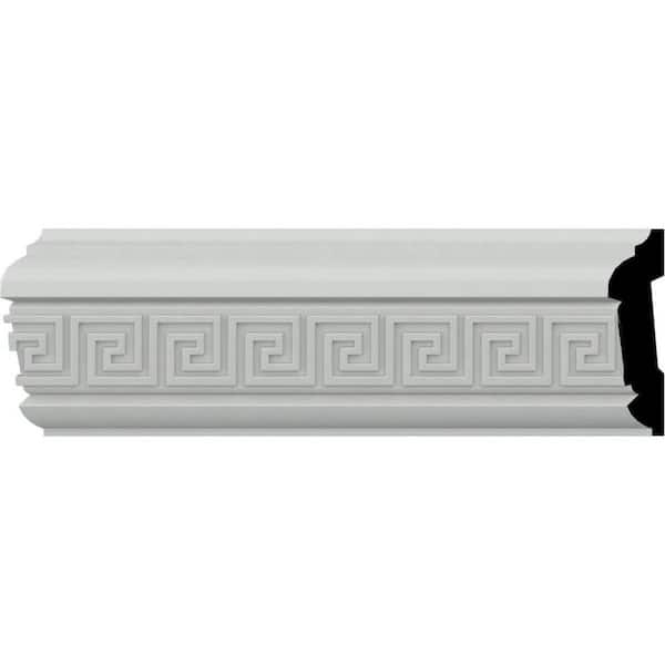 Ekena Millwork SAMPLE - 7/8 in. x 12 in. x 3-1/8 in. Urethane Eris Key Chair Rail Moulding