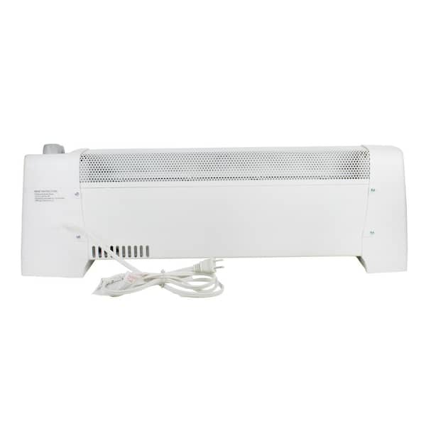 Comfort Zone 29 in. 1,500-Watt White Convection Baseboard Heater with  Silent Operation CZ600 - The Home Depot