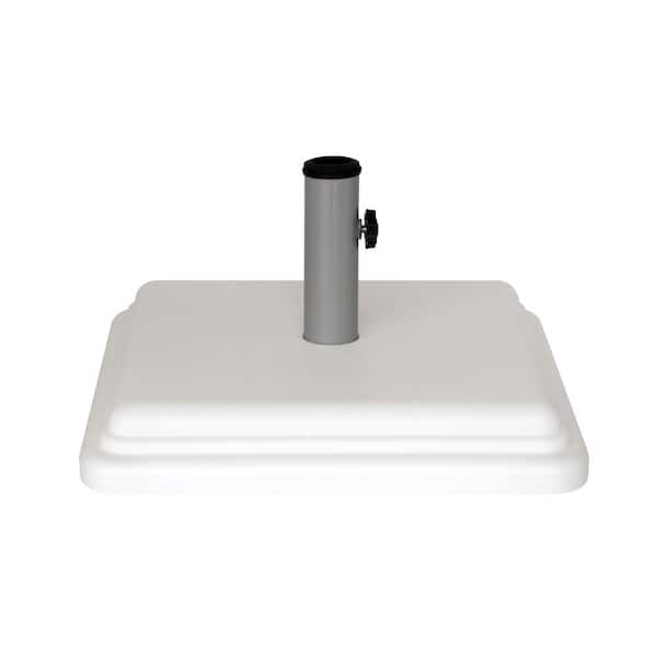US Weight 40 Pound Patio Umbrella Base Designed to be Used with a Patio Table (in White)