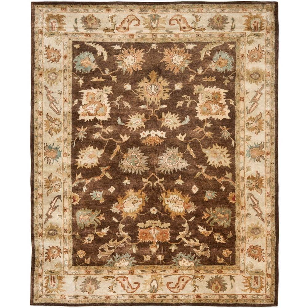 UPC 683726262633 product image for Bergama Brown/Ivory 6 ft. x 9 ft. Border Area Rug | upcitemdb.com