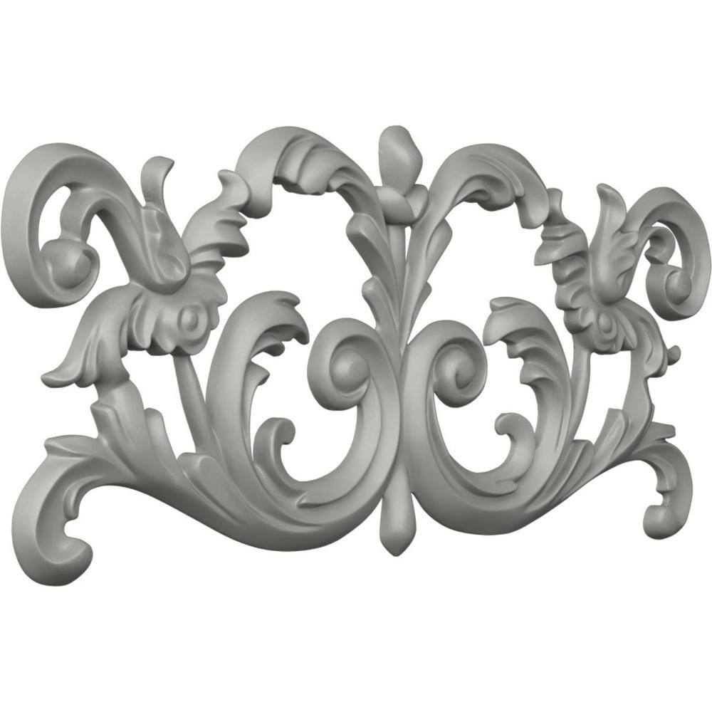 Ashford White Polyurethane Rectangular Onlay Scroll
