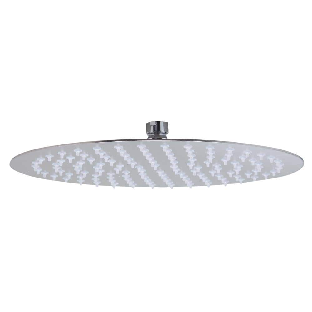 Ultra Thin Round Stainless Steel Rain Shower Head, 12-inch