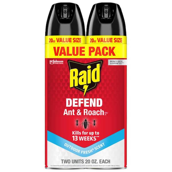 20 oz. Defend Ant and Roach Killer, Indoor Insecticide, Residual Killing Power, Outdoor Fresh Scent, 2-Ct Insect Killer