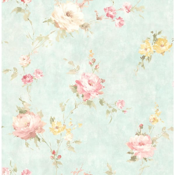 CASA MIA Spring Branch Multicolor Paper Non-Pasted Strippable Wallpaper Roll (Cover 56.05 sq. ft.)