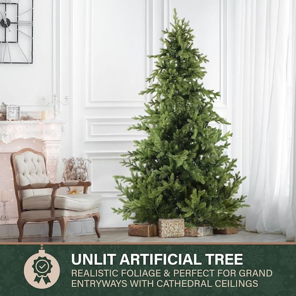 Fraser Hill Farm 9.0-ft. Foxtail Pine Green Artificial Christmas