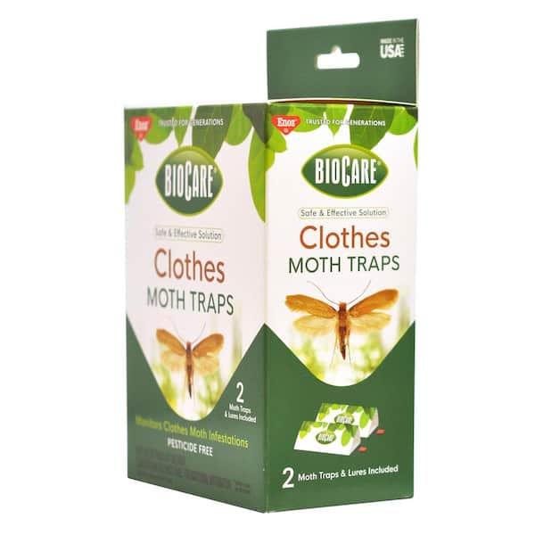 Non-Toxic Clothes Moth Traps (2 Traps Plus 2 Lures)