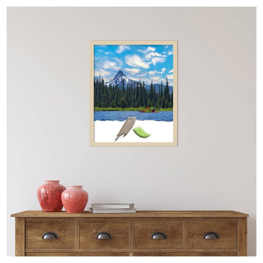 Amanti Art Svelte Natural Wood Picture Frame Opening Size 18x22 in.