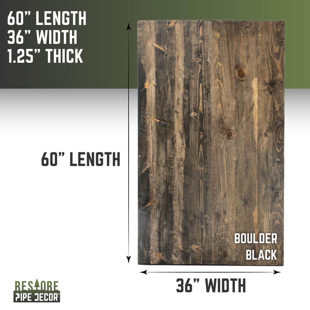 Trail Brown Reclaimed Pine Wood Dining Tabletop