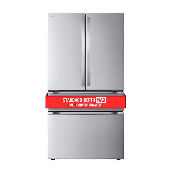 LG 30 cu. ft. SMART Standard Depth MAX French Door Refrigerator with Internal Water Dispenser in PrintProof Stainless Steel