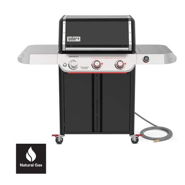 Genesis Smart EX-325W 3-Burner Natural Gas Grill in Black with Wi-Fi Enabled Digital Thermometer
