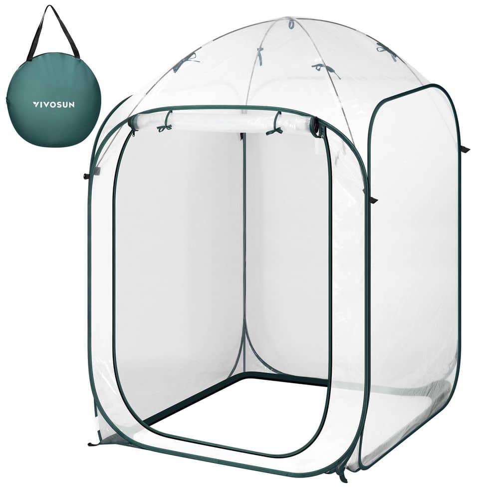 39 in. W x 39 in. D x 63 in. H Portable Walk-in Greenhouse with PVC Cover and Detachable Base price history on PriceWatchPro
