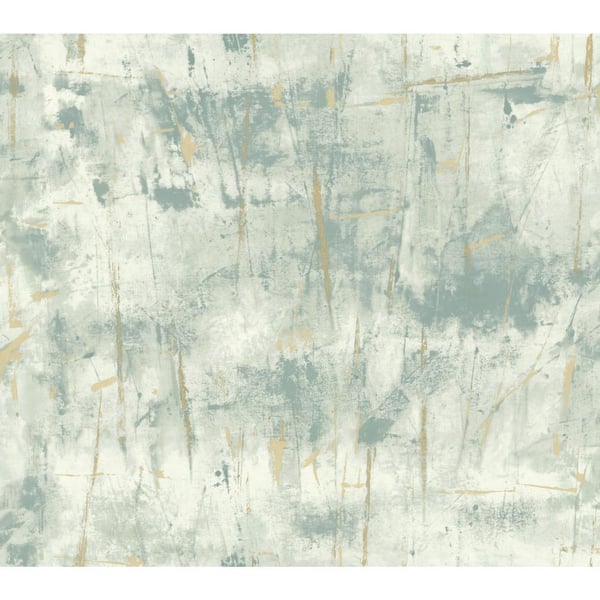 York Wallcoverings Blue Modern Art Wallpaper, 27-in by 27-ft