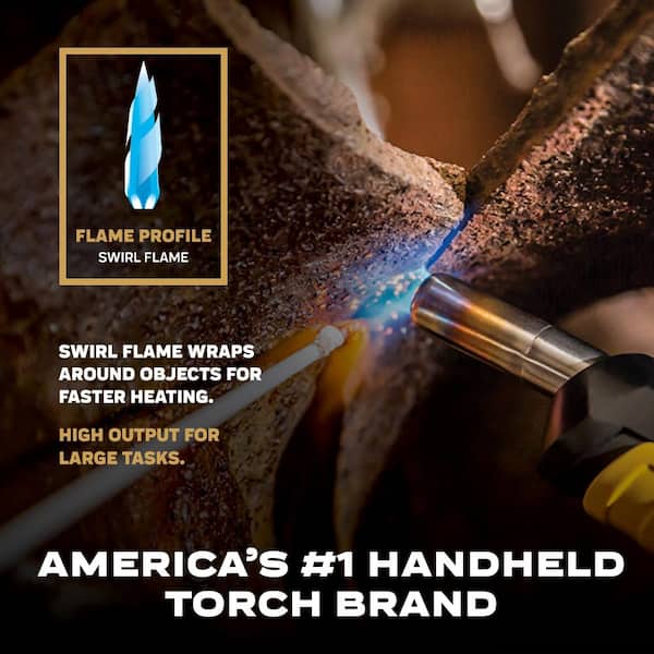 Bernzomatic Swivel Torch with Trigger Ignition Compatible with MAP