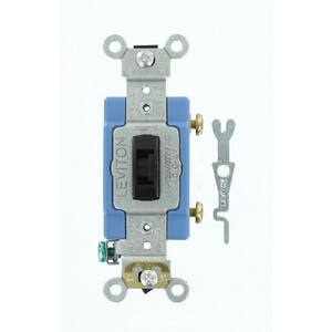 15 Amp Industrial Grade Heavy Duty Single-Pole Locking Switch, Brown