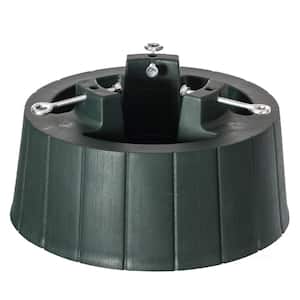 Green Plastic Christmas Tree Stand with Screw Fastener