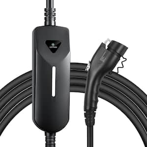 Level 1 / Level 2 EV Charger (12Amp/40Amp) with Dual Plugs (NEMA 5-15 and 14-50) Portable, Compatible with All J1772 EVs