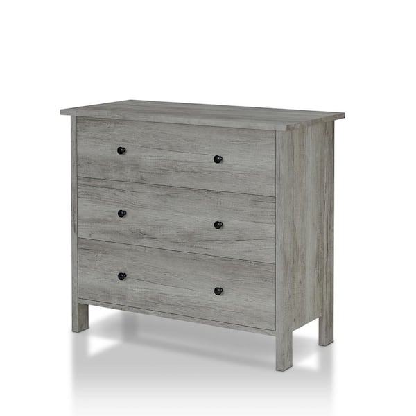 Furniture Of America Kerani 3 Drawer, Small White Vintage Dresser