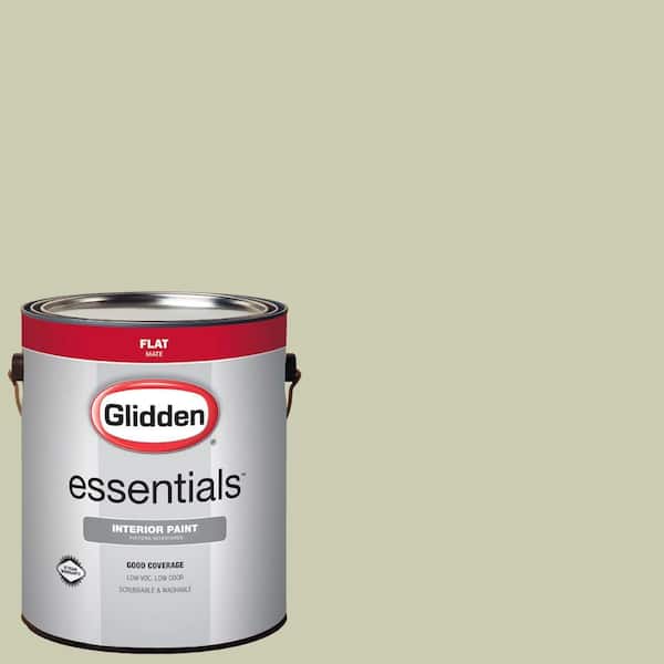 Glidden Essentials 1 gal. HDGG22D Juniper Berry Sage Flat Interior Paint HDGG22DE01FN The
