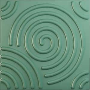 19-5/8-in W x 19-5/8-in H Spiral EnduraWall Decorative 3D Wall Panel Sea Mist