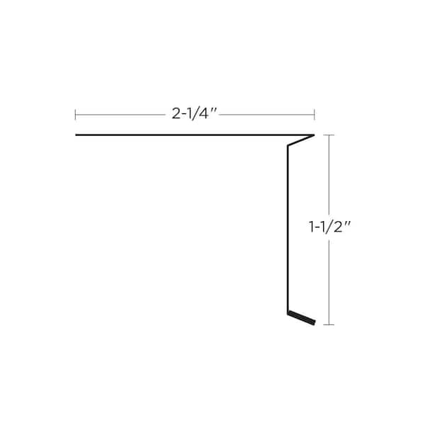 Union Corrugating 3-in x 4-in Aluminum Step Flashing Union Corrugating 3-in x 4-in Aluminum Step Flashing