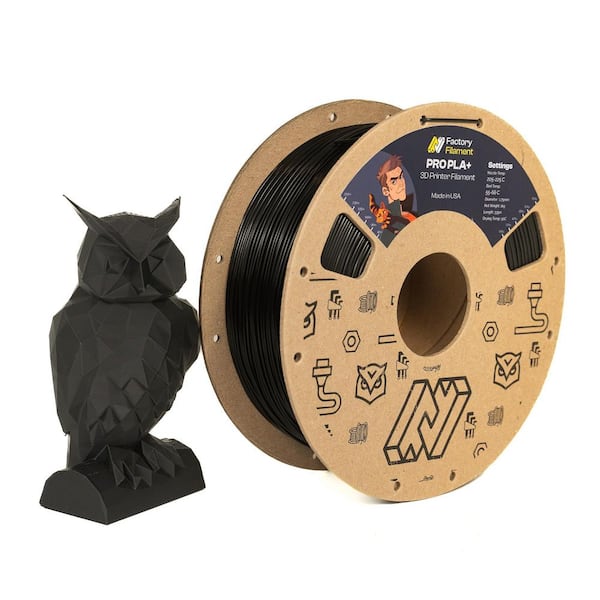 1.75mm Black PLA 3D Printer Filament, 1 KG Spool, Dimensional Accuracy +/-0.02 mm, 3D Printing Filament