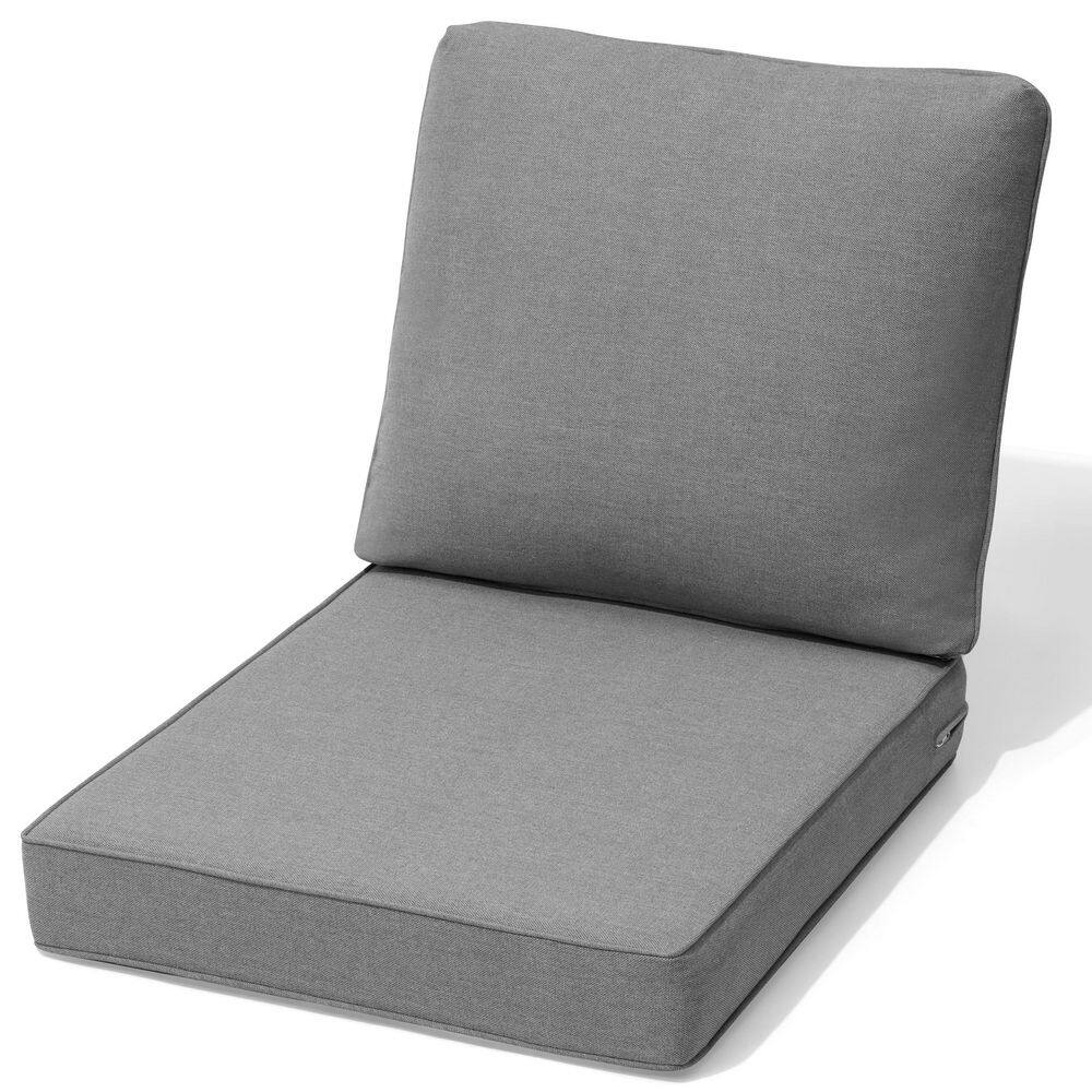27.6 in. x 24.4 in. x 4.5 in. Patio Couch Cushion in Light Gray Replacement Patio Cushion with Removable Cover and Ties price history on PriceWatchPro