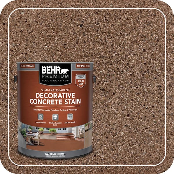 1 gal. #DCS-833 Cinnamon Stone Semi-Transparent Flat Interior/Exterior Decorative Concrete Stain