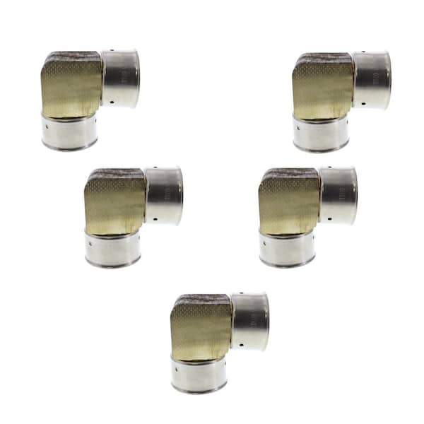 PureFlow 1-1/2 in. x 1-1/2 in. Press Zero Lead Bronze 90-Degree Elbow (5-Pack)