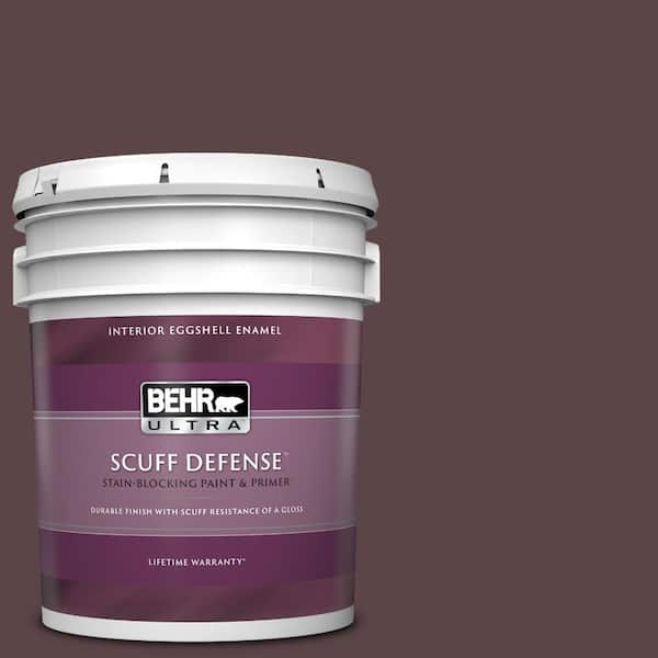BEHR ULTRA 5 gal. #BNC-31 Mahogany Spice Extra Durable Eggshell Enamel Interior Paint & Primer